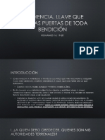 Obediencia, Llave Que Abre Las Puertas de Toda Bendicion