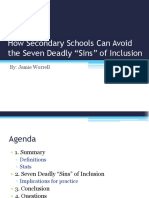 Critical Review - Seven Sins of Inclusion