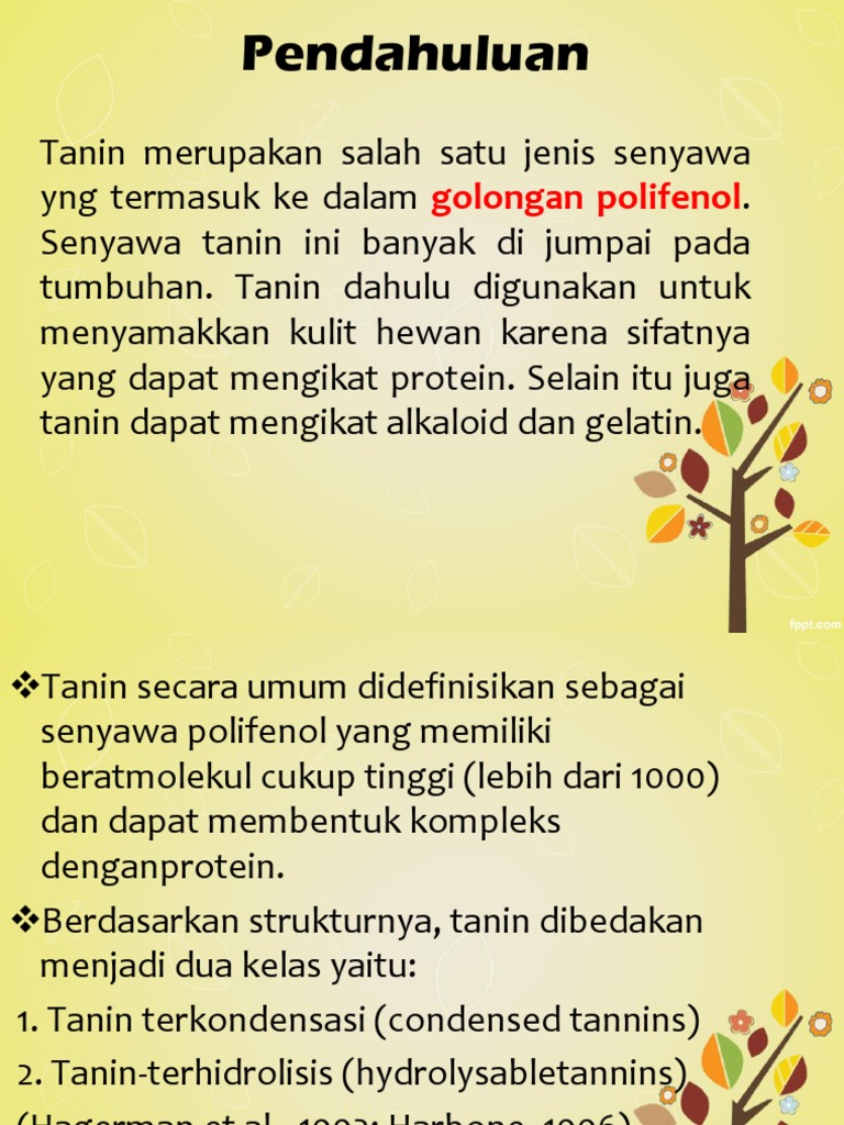 Tanin | PDF | Memasak, Makanan, & Anggur | Sains & Matematika