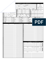 Megaversal PLAYER Sheets PDF