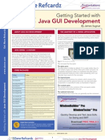 RefCardz Gui Development in Java