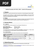 VI-401466-PS-1 Example ISO 9001 Document Control Procedure