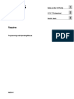 ReadMe STEP7 Professional V14 enUS PDF