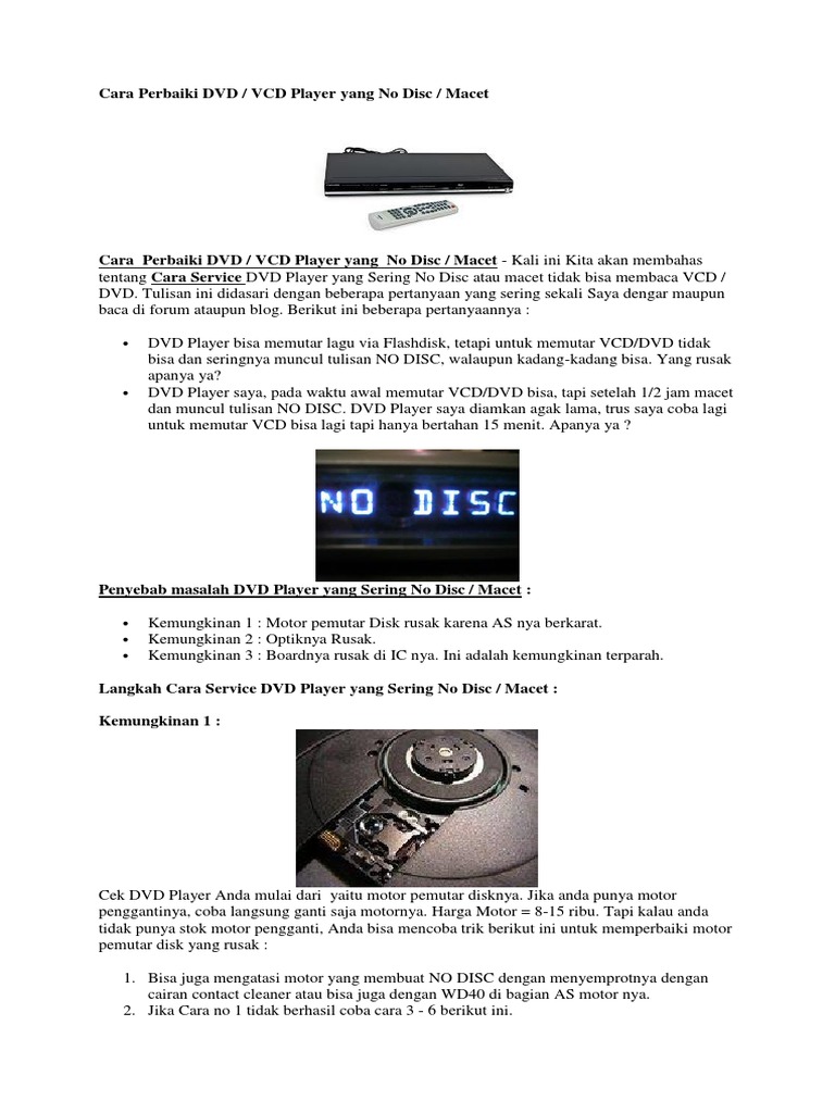 Cara Perbaiki DVD PDF