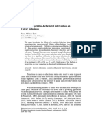 Effects of A Cognitive-Behavioral Intervention On Career Indecision