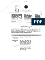 Com - Res - 9019 Election Ban Brgy Elections