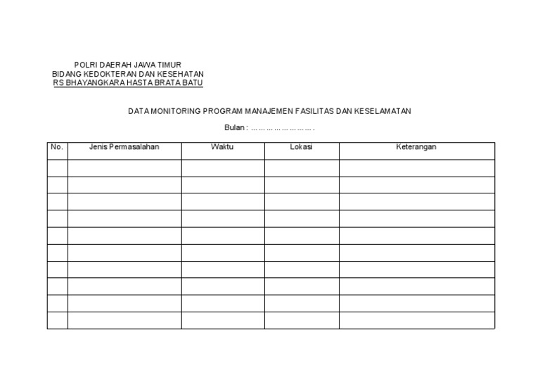 Tabel Monitoring PDF | PDF