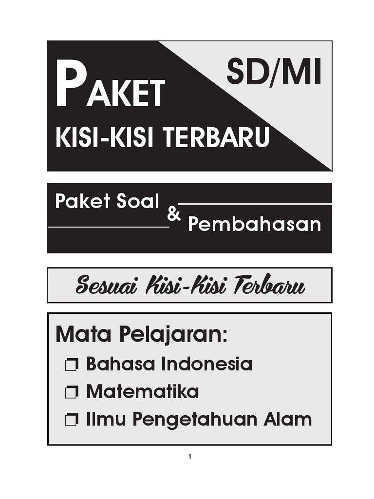 Paket Soal Kisi Kisi Terbarupdf