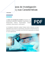 Los 15 Tipos de Investigación Científica y Sus Características