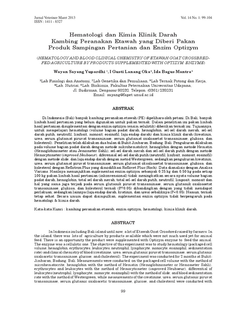 Hematologi Dan Kimia Klinik Darah Pdf