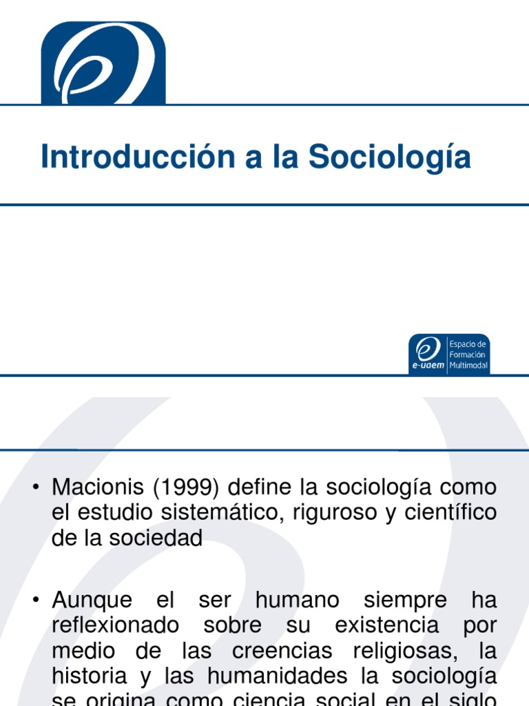 Introducción A La Sociologia | PDF | Sociología | Sociedad