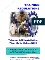 TR - Telecom OSP Installation (Fiber Optic Cable) NC II