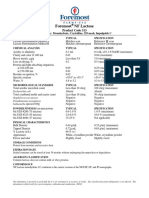 COA For TDS NF Lactose 313