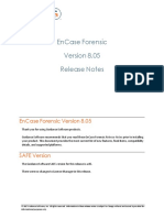 Encase Forensic 805 Release Notes