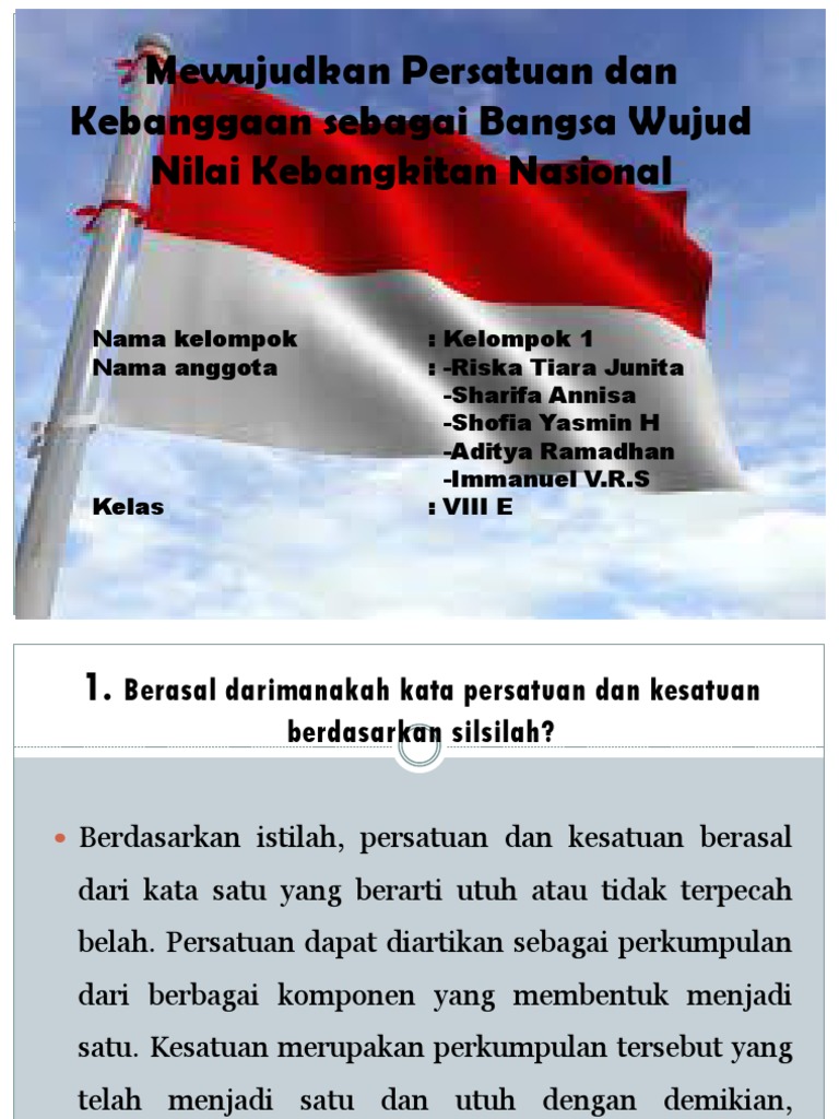 20+ Ide Membuat Poster Tentang Manfaat Nilai Persatuan Dan Kesatuan