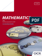 OCR GCSE Mathematics Specification
