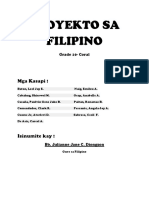 Proyekto Sa Filipino