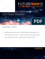 Future WAN - Critical Applications SLA and Cloud Adoption