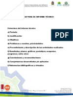 Estructura Del Informe Técnico