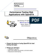 Performance Testing Web Applications With Opensta