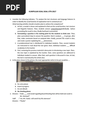 Kumpulan Soal Soal Utn 2017