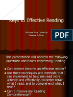 Keys To Effective Reading: Valdosta State University Terence Sullivan