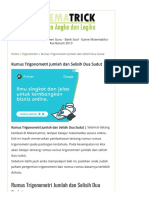 Rumus Trigonometri Jumlah Dan Selisih Dua Sudut - Matematrick