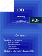 Marketing: Session 2 Environmental Issues Marketing Information Systems (MKIS)