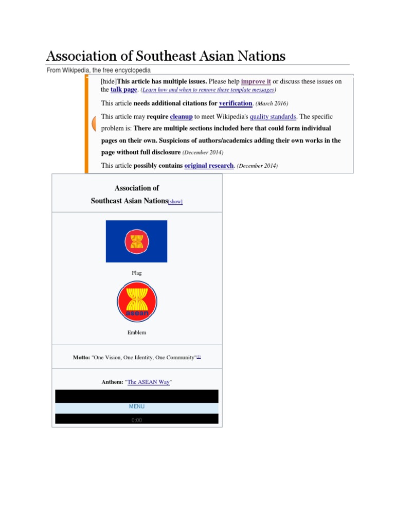 Association of Southeast Asian Nations | PDF | Association Of Southeast ...