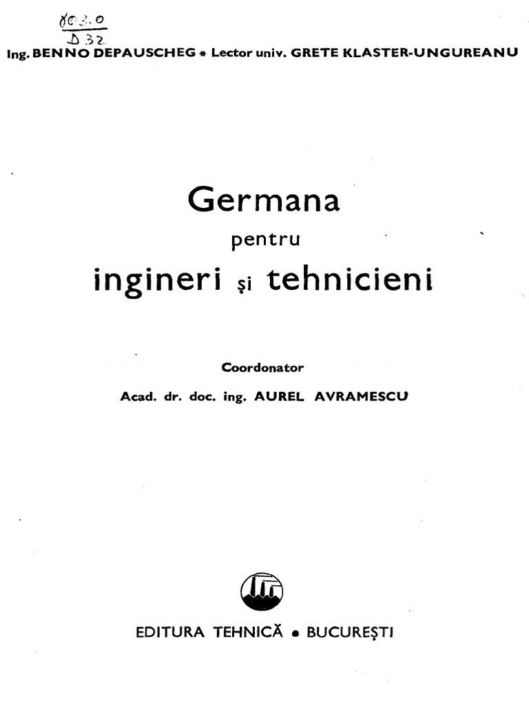 Germana Pentru Ingineri Si Tehnicieni Pdf