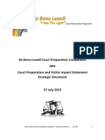 Ke Bona Lesedi Court Preparation Component NPS Court Preparation and Victim Impact Statement Strategic Document