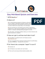 Easy Web-Based Quizzes and Exercises: H TP Tat Es