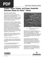 High Alloy Stainless Steels Duplex-super Duplex Anh High Austenitic