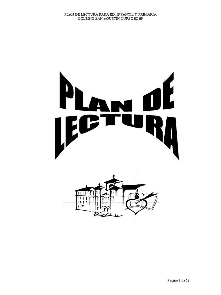 Plan de Lectura 08-09 | PDF | Lectura (proceso) | Comprensión lectora