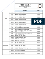 " Its Cell ": Operator Kode Rincian Harga