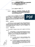 DAO 2002-17 - Defining The Organizational Structure and Major Responsibilities of The Environmental Management Bureau As A Line Bureau by Virtue of Section 34 RA 8749