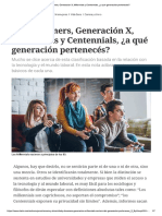 Baby Boomers, Generación X, Millennials... Ennials, ¿A Qué Generación Pertenecés - Artículo