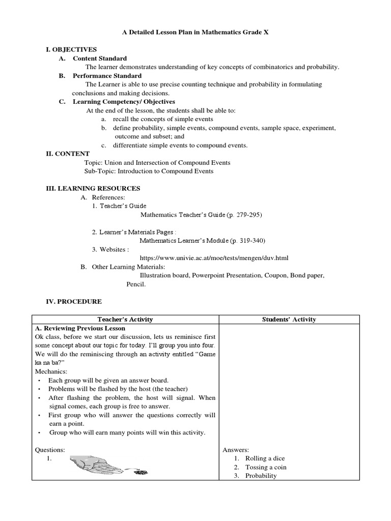 Probability | Download Free PDF | Probability | Lesson Plan