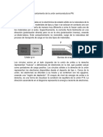 Explicar El Comportamiento de La Unión Semiconductora PN.