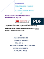 FYP_Summer Internship Infrastructure Professional