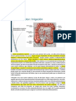 Irrigación Del Colon