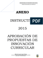 Instructivo Innovación Curricular MINEDUC