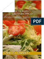 Diccionario Gastronómico Español Ingles - Ingles Español Carlos J. Fajardo