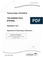 TUT 101 ETH 102L The Learning Child PDF