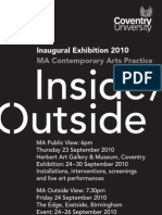 Inside/Outside - Exhibition from the MA in Contemporary Arts Practice