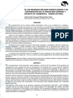Caracterización de Residuos Sólidos PDF
