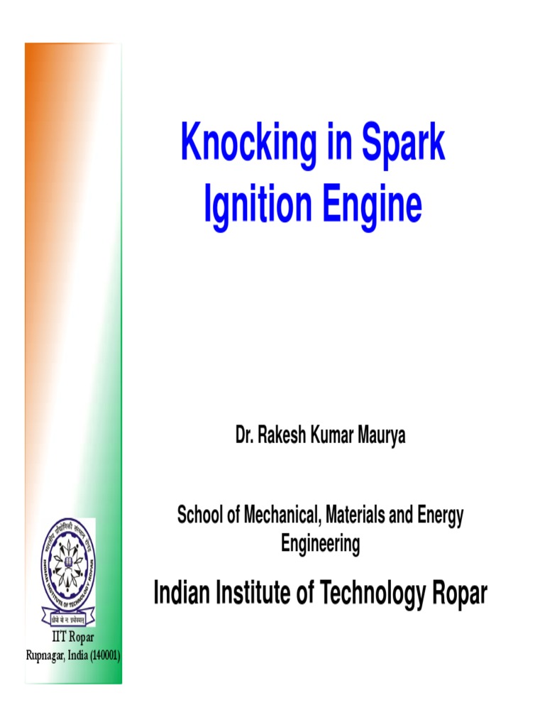 MEL470L12 Knocking in SI Engine PDF Carburetor Combustion
