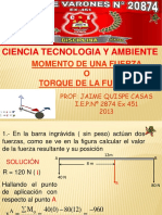 EJERCICIOS DE MOMENTOS DE UNA FUERZA - PPSX