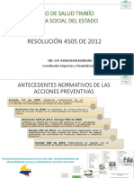 Resolución 4505 de 2012