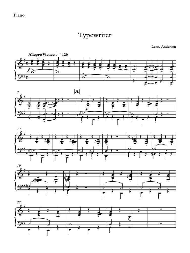 Typewriter Piano Calligraphie latin Graphèmes